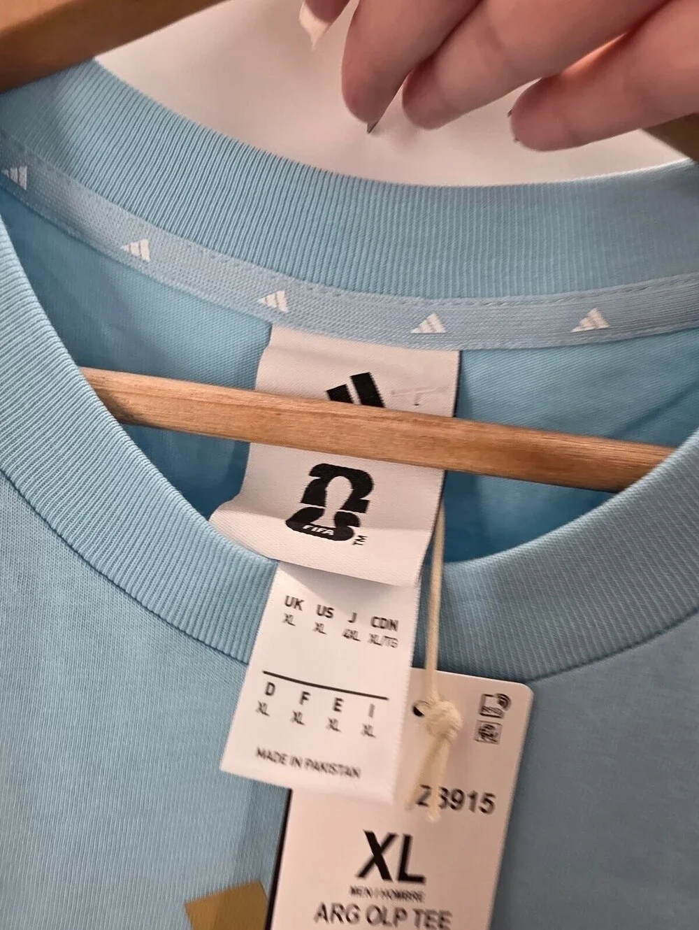 Adidas Argentina FIFA World Cup Icey Blue T-Shirt XL